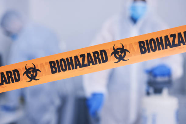 Professional Biohazard Cleanup technician working in Faulkner, MD